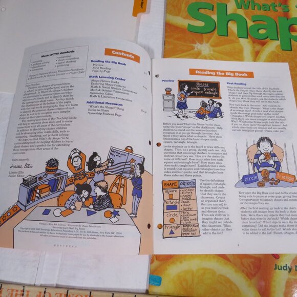 What’s the Shape BIG BOOK (almost 2 feet tall) with teacher pages CLASSROOM SIZE - Picture 9 of 13